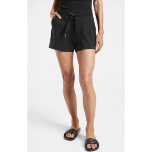 Athleta Women Shorts Balance 4" Shortie Pockets Black - Picture 1 of 3